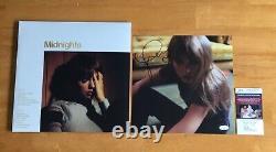 Taylor Swift Signed Autograph Midnights Mahogany Vinyl LP Record JSA COA
