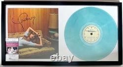 Taylor Swift Signed Framed Midnights Blue Vinyl Record Display Autograph JSA COA