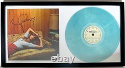 Taylor Swift Signed Framed Midnights Blue Vinyl Record Display Autograph JSA COA