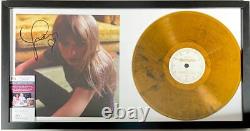 Taylor Swift Signed Framed Midnights Mahogany Vinyl Record Display JSA COA