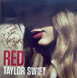 Taylor Swift Signed Red Vinyl with Inscription ACOA Ceritified