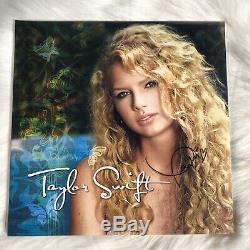 Taylor Swift Signed Self Titled Vinyl RSD Turquoise Authentic Autograph