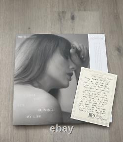 Taylor Swift Signed TTPD Tortured Poets Department Vinyl with Heart and RSD Note