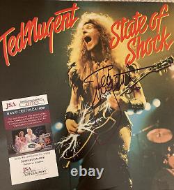 Ted Nugent JSA COA Signed Autograph Record Album Vinyl State Of Shock