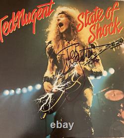 Ted Nugent JSA COA Signed Autograph Record Album Vinyl State Of Shock