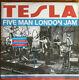 Tesla Five Man London Jam Colored Double Lp Vinyl Signed Autographed