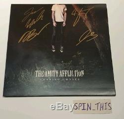 The Amity Affliction TAA Chasing Ghosts LP VINYL 12 BLACK signed