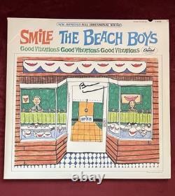 The Beach Boys Smile Vinyl LP Record Signed by Brian Wilson Autographed COA RARE