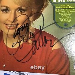 The Best Of Dolly Parton Hand SIgned Album Cover Autographed With SIGNATURE COA