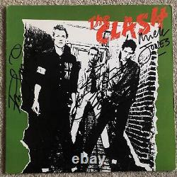 The Clash Authentic Hand Signed Vinyl Record Debut 1st Album Jones Simonon RARE