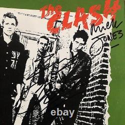 The Clash Authentic Hand Signed Vinyl Record Debut 1st Album Jones Simonon RARE