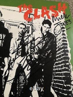 The Clash Authentic Hand Signed Vinyl Record Debut 1st Album Jones Simonon RARE