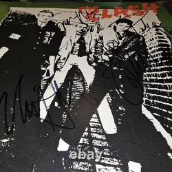 The Clash Self-Titled LP Signed Vinyl Record 4 Signatures COA PLEASE READ