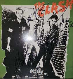 The Clash Self-Titled LP Signed Vinyl Record 4 Signatures COA PLEASE READ