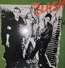 The Clash Self-Titled LP Signed Vinyl Record 4 Signatures COA PLEASE READ