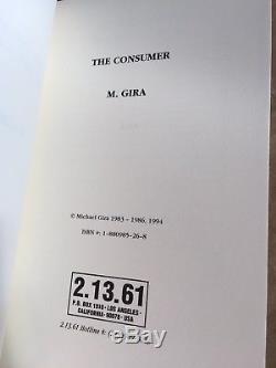 The Consumer Michael Gira RARE Swans Filth LP Vinyl Signed Poster