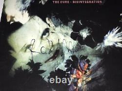 The Cure Robert Smith Rare Signed Disintegration Reissue Vinyl LP Record BAS COA