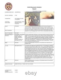 The Doors Debut Album Signed All 4 Morrison Manzarek Krieger Densmore