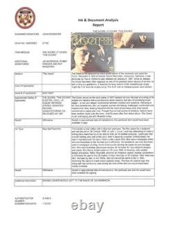 The Doors Debut Album Signed All 4 Morrison Manzarek Krieger Densmore