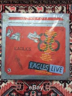 The Eagles Live 12 Vinyl Double Album Signed By Glen, Don, Timothy & Joe