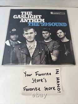 The Gaslight Anthem The'59 Sound Vinyl Record LP Signed Autographed Blue RARE