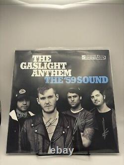 The Gaslight Anthem The'59 Sound Vinyl Record LP Signed Autographed Blue RARE