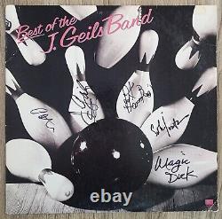 The J. Geils Band Signed Best Of The J. Geils Vinyl Record LP (5 Autographs) RAD