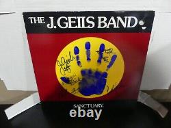 The J. Geils Band Signed Sanctuary Vinyl Record LP (Signed by Band)