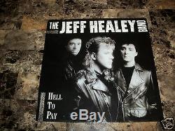 The Jeff Healey Band Rare Hand Signed Vinyl LP Record Hell To Pay Blues Guitar