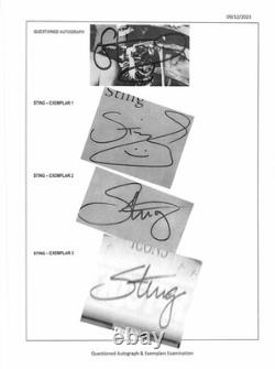 The Police Signed Synchronicity Album LP