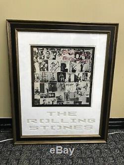 The Rolling Stones Exile On Main Street Vinyl Album Auto Signed By Jagger + 3
