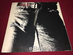 The Rolling Stones Signed Sticky Fingers Lp Album Vinyl Keith Richards Proof