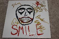 The Smashing Pumpkins 12 Vinyl SMILE signed by Billy Corgan, Jimmy, James, Darcy