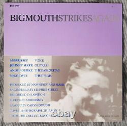 The Smiths Morrissey Signed Bigmouth Strikes Again 12 inch single 1st pressing