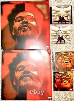 The Weeknd After Hours Deluxe 2LP Vinyl Autograph Signed 12 Record