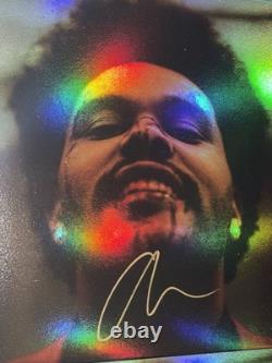 The Weeknd After Hours HOLO VINYL LP Hand Signed Rare Holographic Vinyl