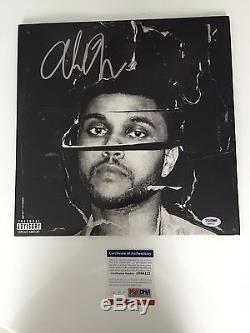 The Weeknd signed vinyl album cover COA PSA DNA Can't Feel My Face Record Grammy
