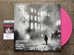 Thursday Band Application For Release From The Dream Signed Vinyl Record Jsa /50