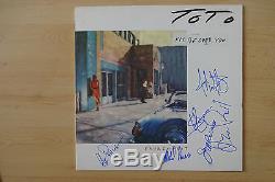 Toto Band full signed LP-Cover Fahrenheit Vinyl