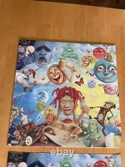 Trippie Redd Life's A Trip RED/YELLOW split vinyl Out of Print & SIGNED POSTER
