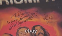 Triumph 1976 LP vinyl Record Album Inscribed signed by Rick Emmett Mike Levine