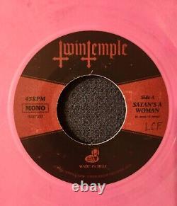 Twin Temple'Satan's A Woman c/w I Am A Witch' 7 Single Ltd Ed Mono Pink NM x