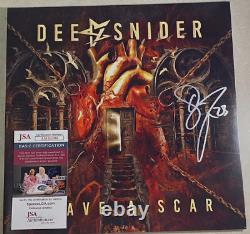 Twisted Sister DEE SNIDER Signed Leave A Scar 12' Vinyl Record Album JSA