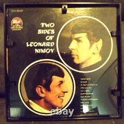 Two Sides Of Leonard Nimoy LP Vinyl Record Album Lenord Nimoy Signed & Framed