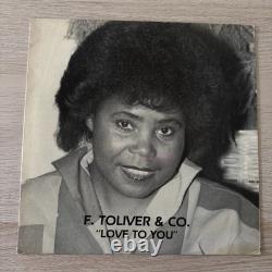 Ultra Rare Original F. Toliver Love To You Lp On Pryyme Tymme Records Signed