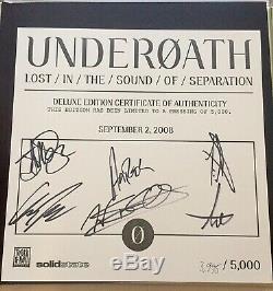 Underoath Lost In The Sound Of Separation Box Set Sawcut Vinyl Autographed Rare