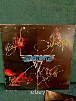 Van Halen 1 Debut Authentic Autographed 12 Vinyl Lp Record Signed By All 4 Orig