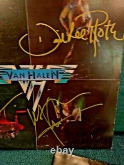 Van Halen 1 Debut Authentic Autographed 12 Vinyl Lp Record Signed By All 4 Orig