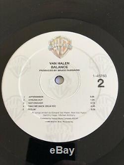 Van Halen Balance Vinyl LP 1995 SIGNED on cover by the BAND RARE