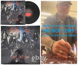Vince Neil signed Motley Crue Girls Girls Girls album vinyl record COA proof
